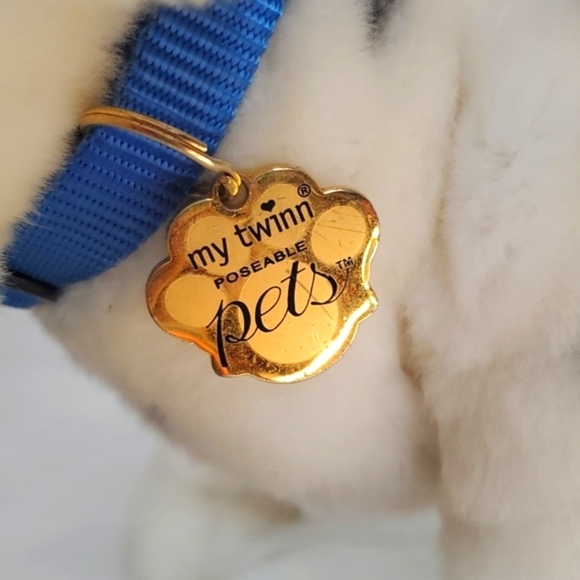 Realistic Dalmatian My Twinn Poseable Pets Collar & Metal Tag 19" Plush Stuffed - Picture 7 of 17